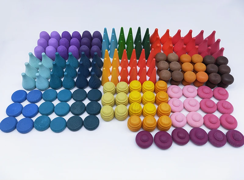 Rainbow Blocks™ – Kreativ fargeleggingsmoro – Fargeleggingsspill i tre