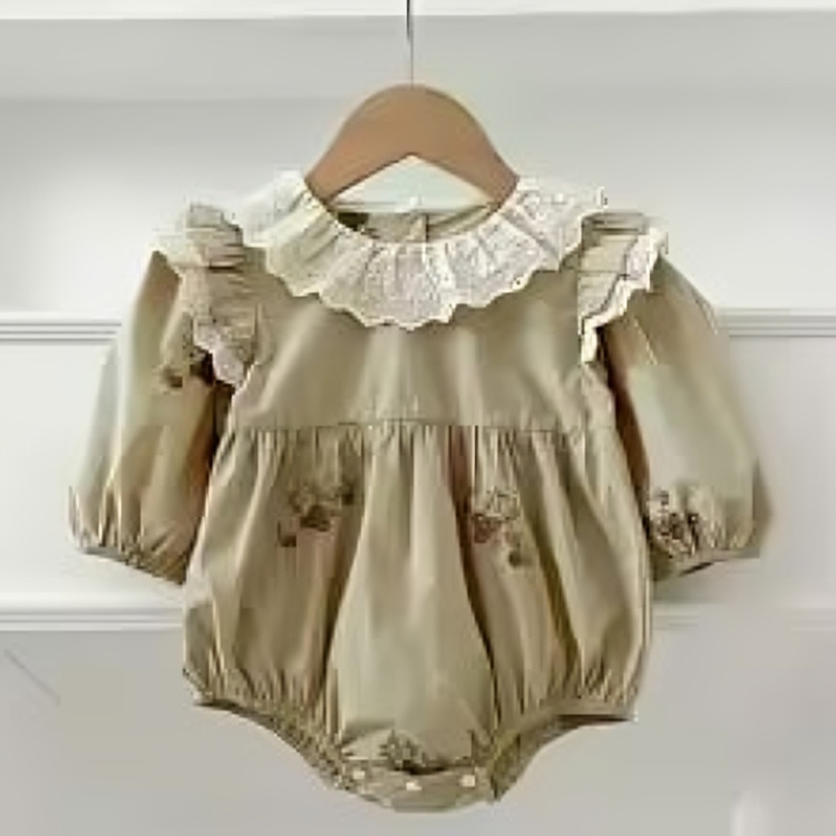 Mini Fashion - Komfortable og stilige - vårlige Romper-kjoler til barn