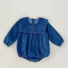 Mini Fashion - Komfortable og stilige - vårlige Romper-kjoler til barn