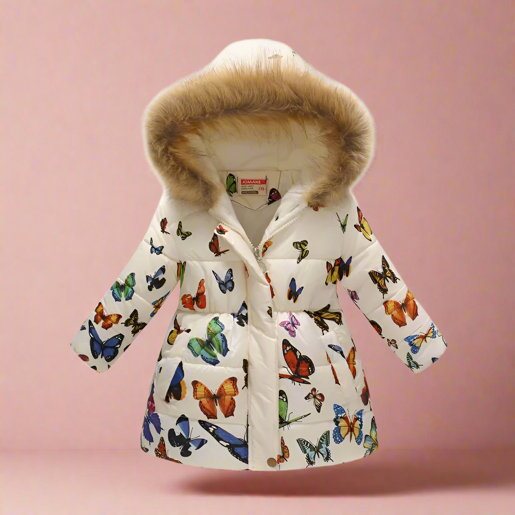 CozyTrend – Elegant og koselig – Vattert vinterjakke for jenter