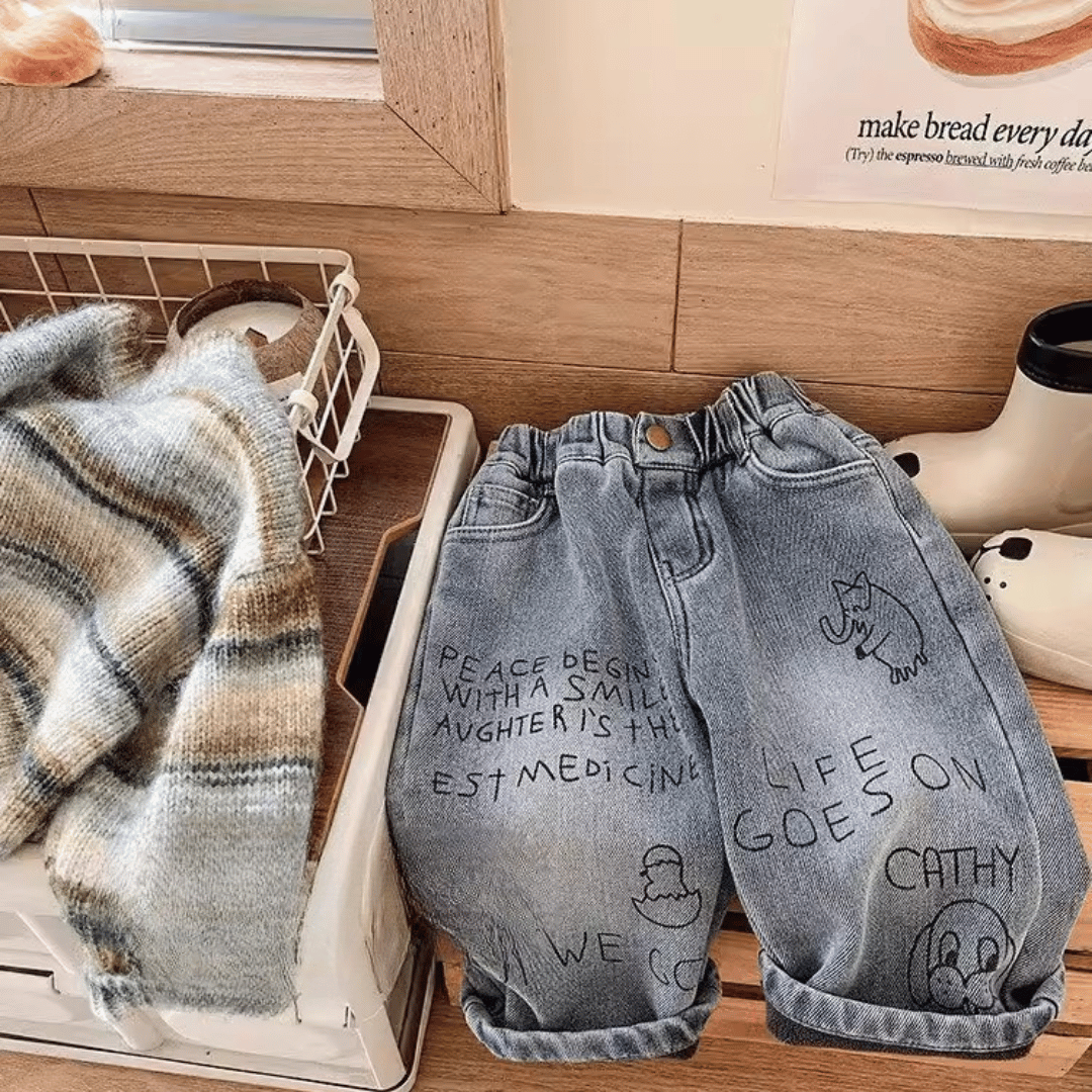 Mini Fashion - Jeans med rette ben - komfort og mote hånd i hånd