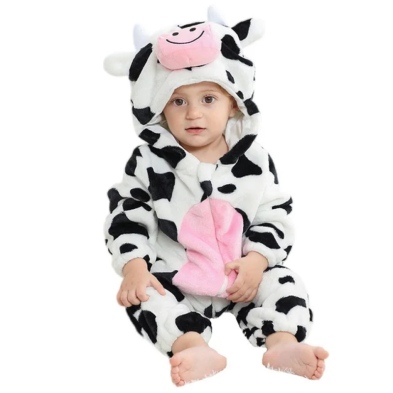 Mini Fashion - Bærekraftig og vaskbar – Dyre-romper-onesie (0–24 måneder)