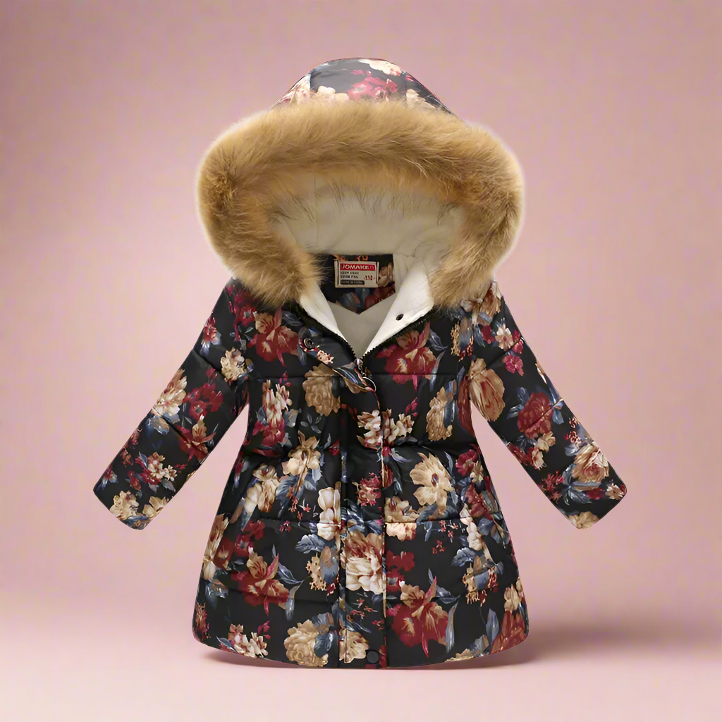 CozyTrend – Elegant og koselig – Vattert vinterjakke for jenter