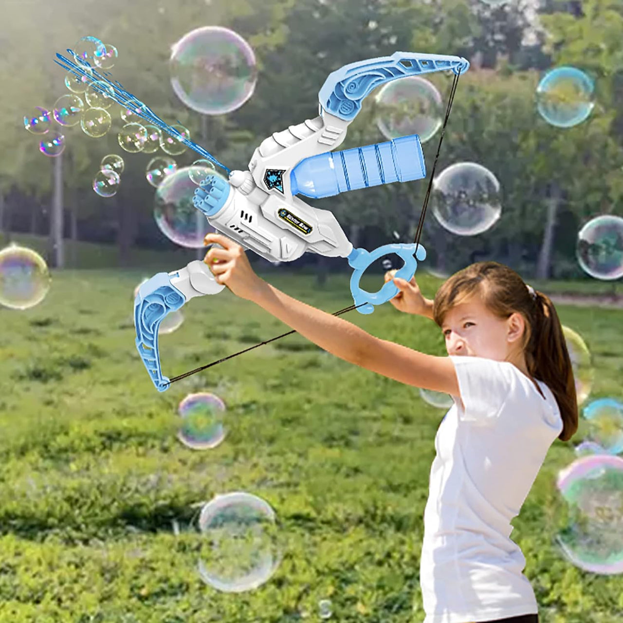 TrendyToys – Aktiv og kreativ – 2-i-1 bue-boblemaskin