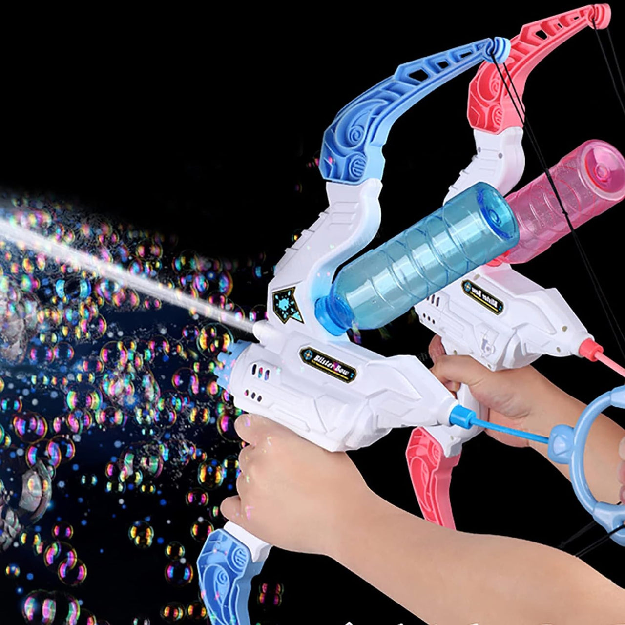 TrendyToys – Aktiv og kreativ – 2-i-1 bue-boblemaskin