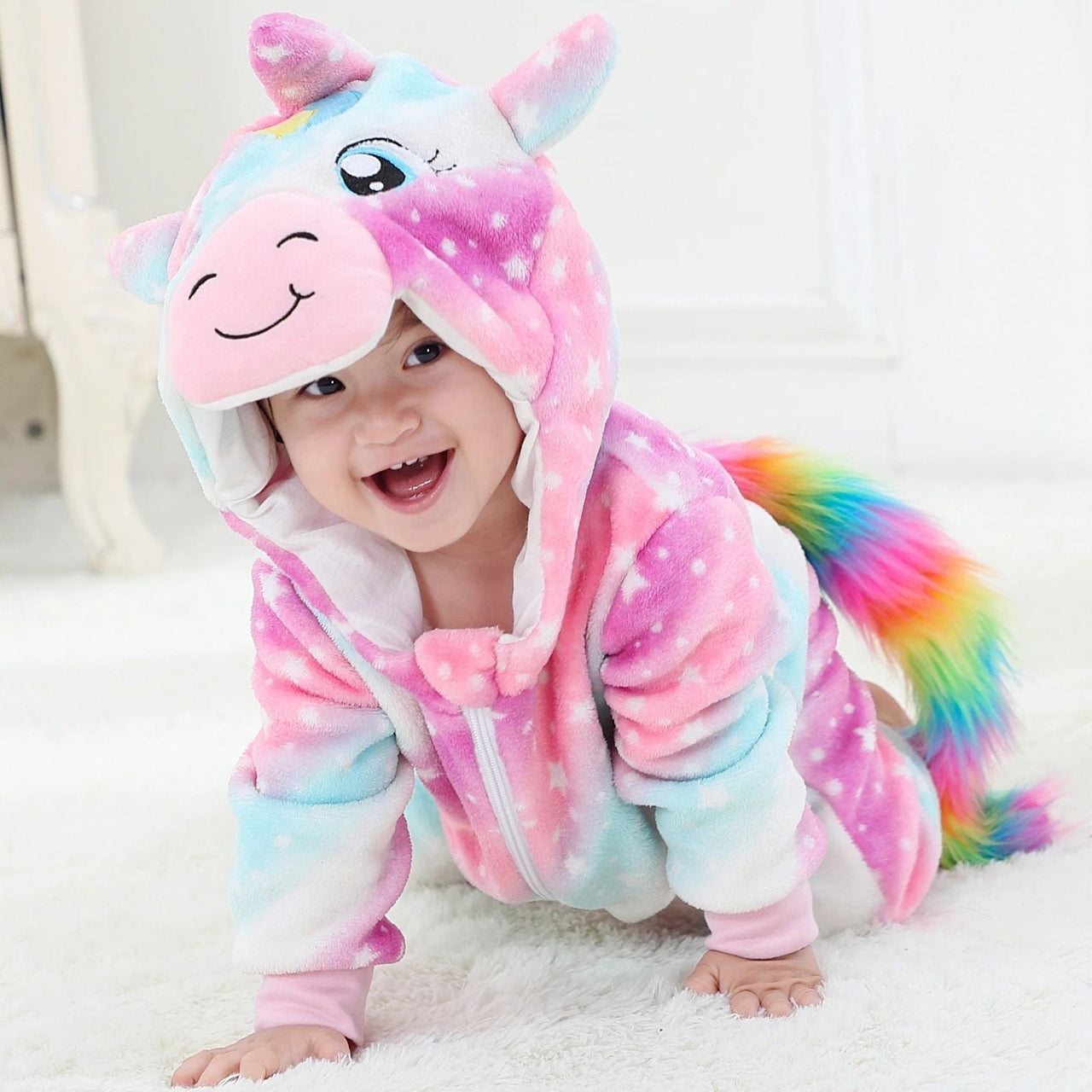 Mini Fashion – Dyrenes drømmeland – Onesie med dyr for barn