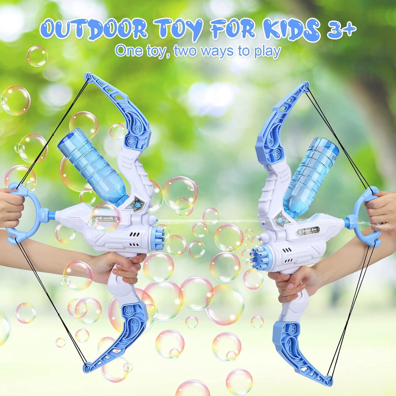 TrendyToys – Aktiv og kreativ – 2-i-1 bue-boblemaskin