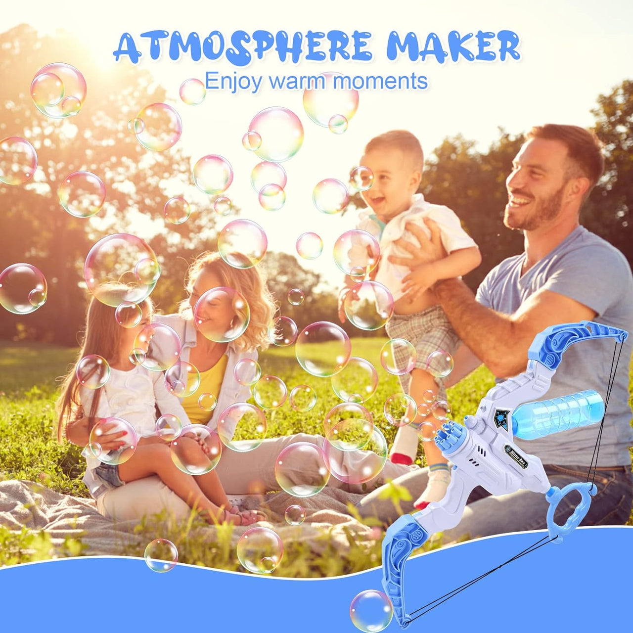 TrendyToys – Aktiv og kreativ – 2-i-1 bue-boblemaskin
