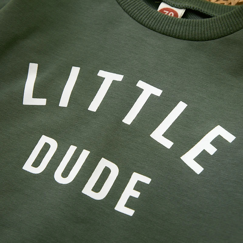 Mini Fashion - Tøft "Little Dude"-sett - joggedress i bomull