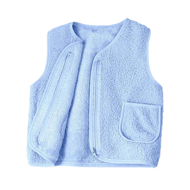 Mini Fashion - Varm og myk vest - Behagelig fleecevest til kalde dager