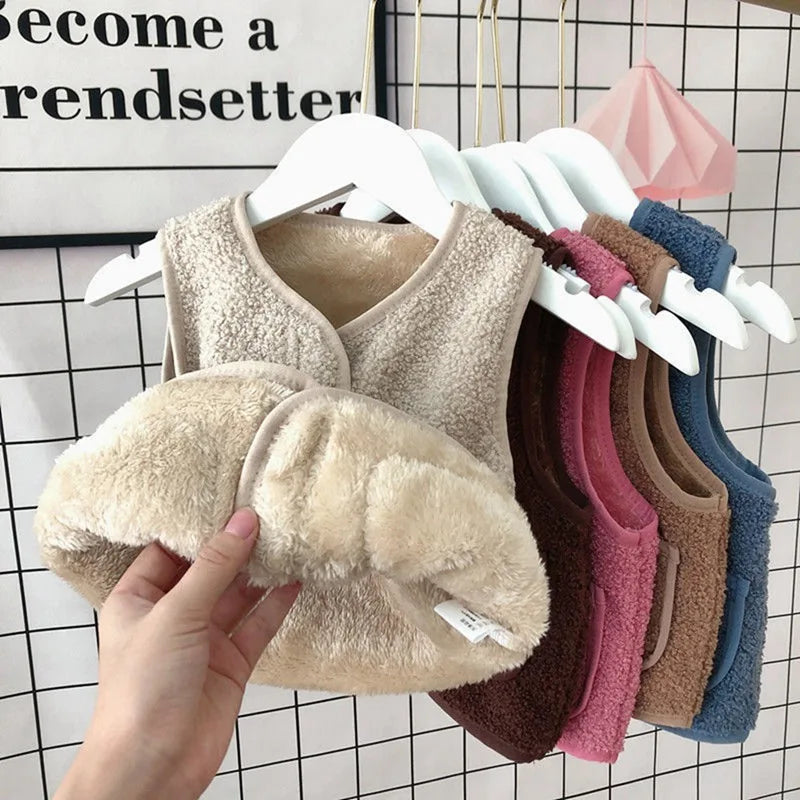 Mini Fashion - Varm og myk vest - Behagelig fleecevest til kalde dager