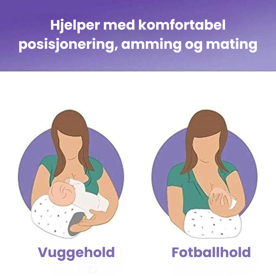 MamáEase – Ergonomisk og myk – Ammepute til baby