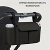 ToddlerOrganizer – Vannavvisende og romslig – Barnevognorganiser med flaskeholdere