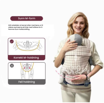 Snug Sling – Myk og tett – Bæresele for baby og småbarn