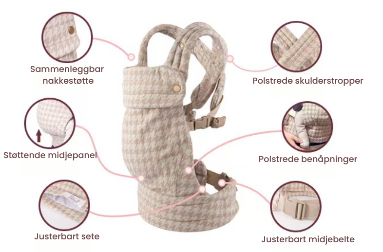 Snug Sling – Myk og tett – Bæresele for baby og småbarn
