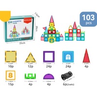 Thumbnail for Magnet Toys - Utvikle kreativitet - Magnetiske fliser