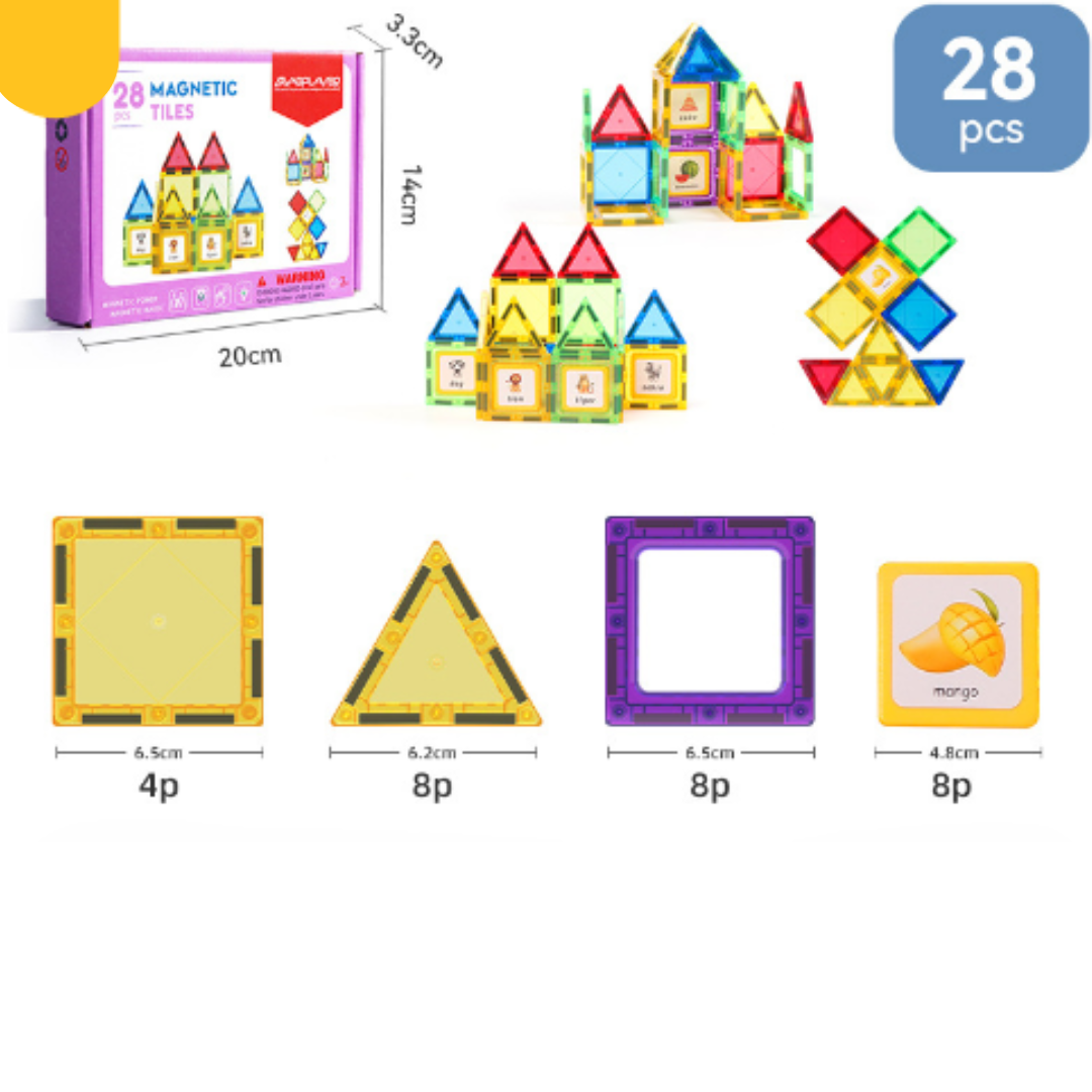 Magnet Toys - Utvikle kreativitet - Magnetiske fliser