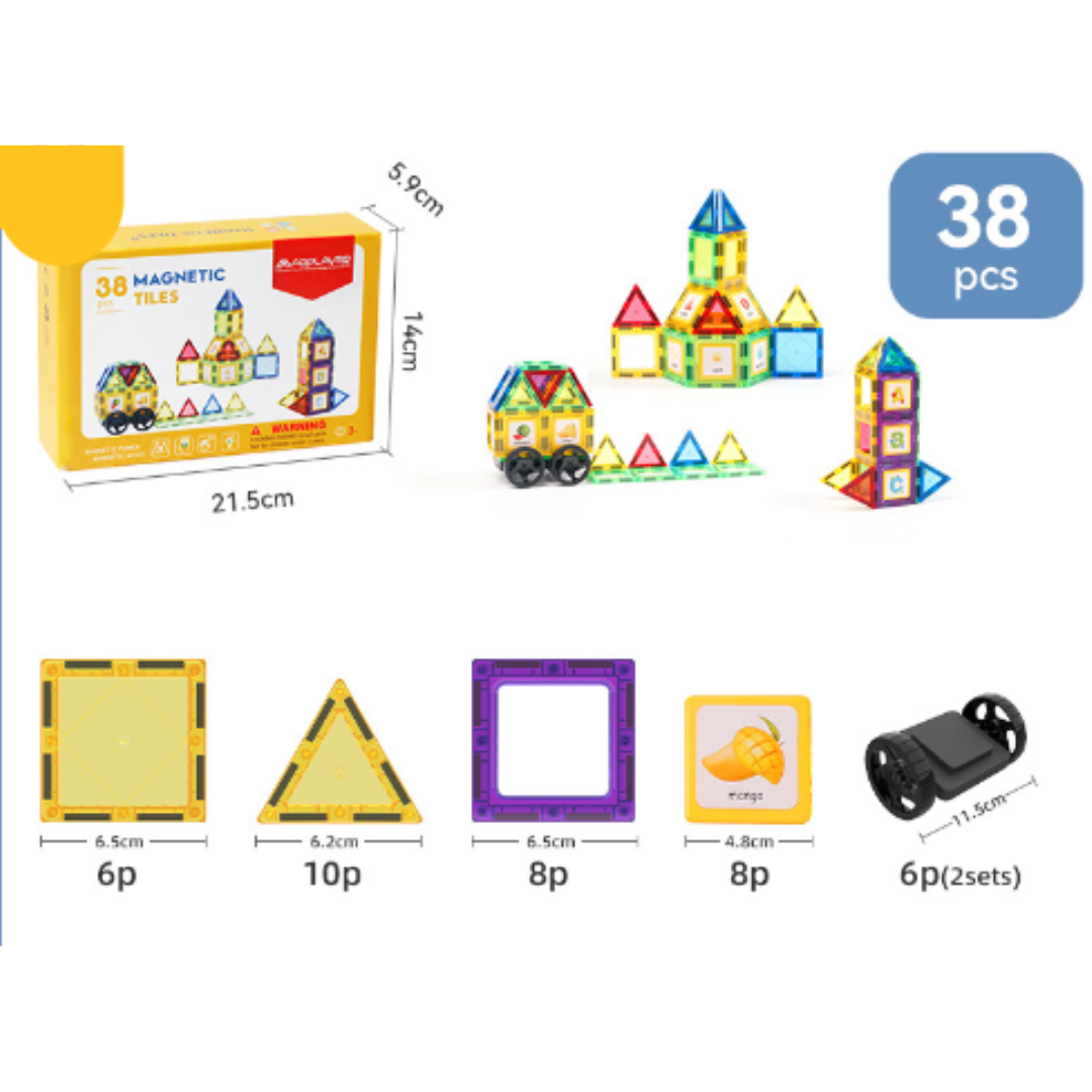 Magnet Toys - Utvikle kreativitet - Magnetiske fliser