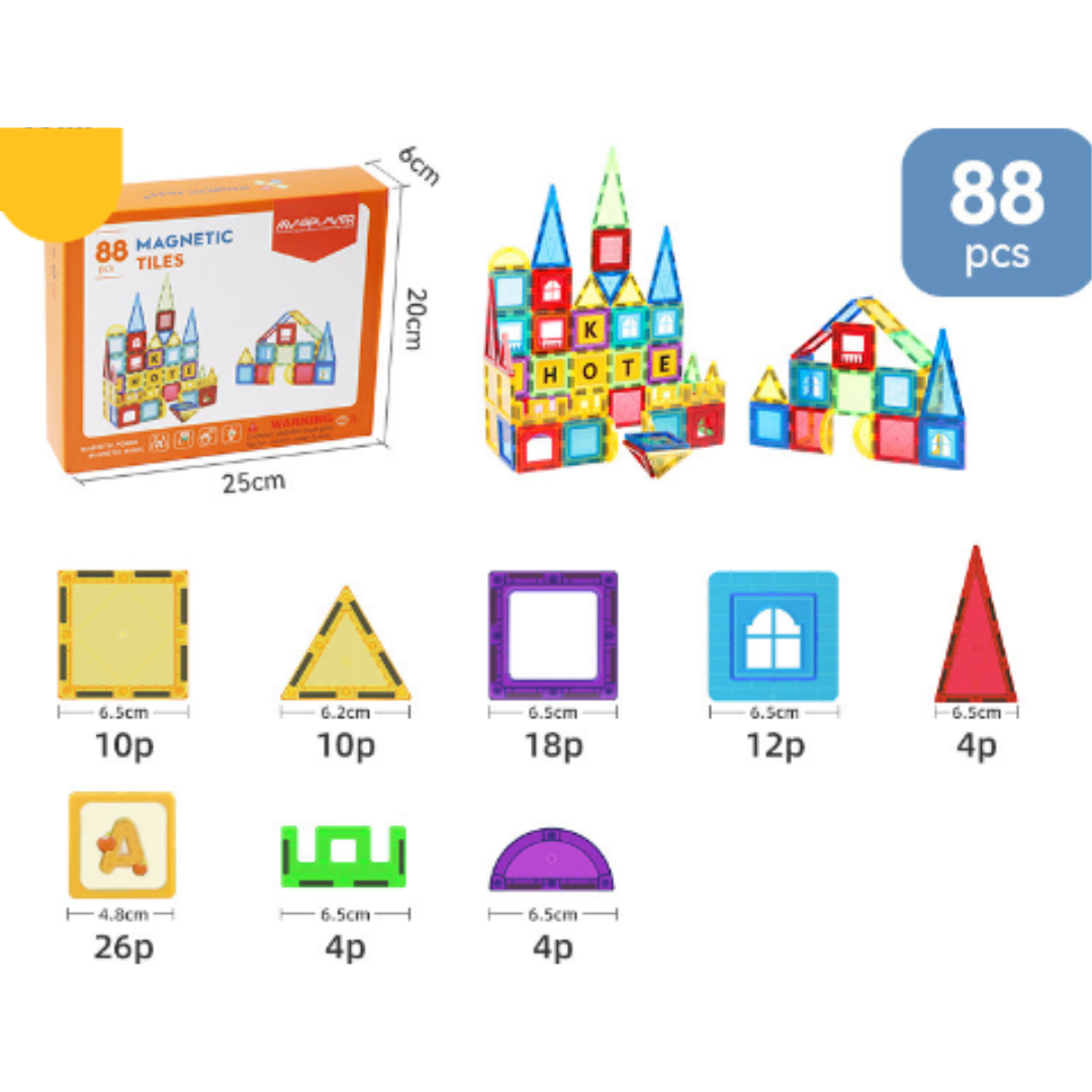 Magnet Toys - Utvikle kreativitet - Magnetiske fliser