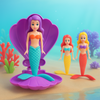 AquaWhirl – Magisk svømmeglede – Havfrue i skjell
