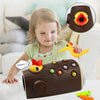Magnetic Woodpecker Game - Tren opp finmotorikken - Magnetisk spill med ormer