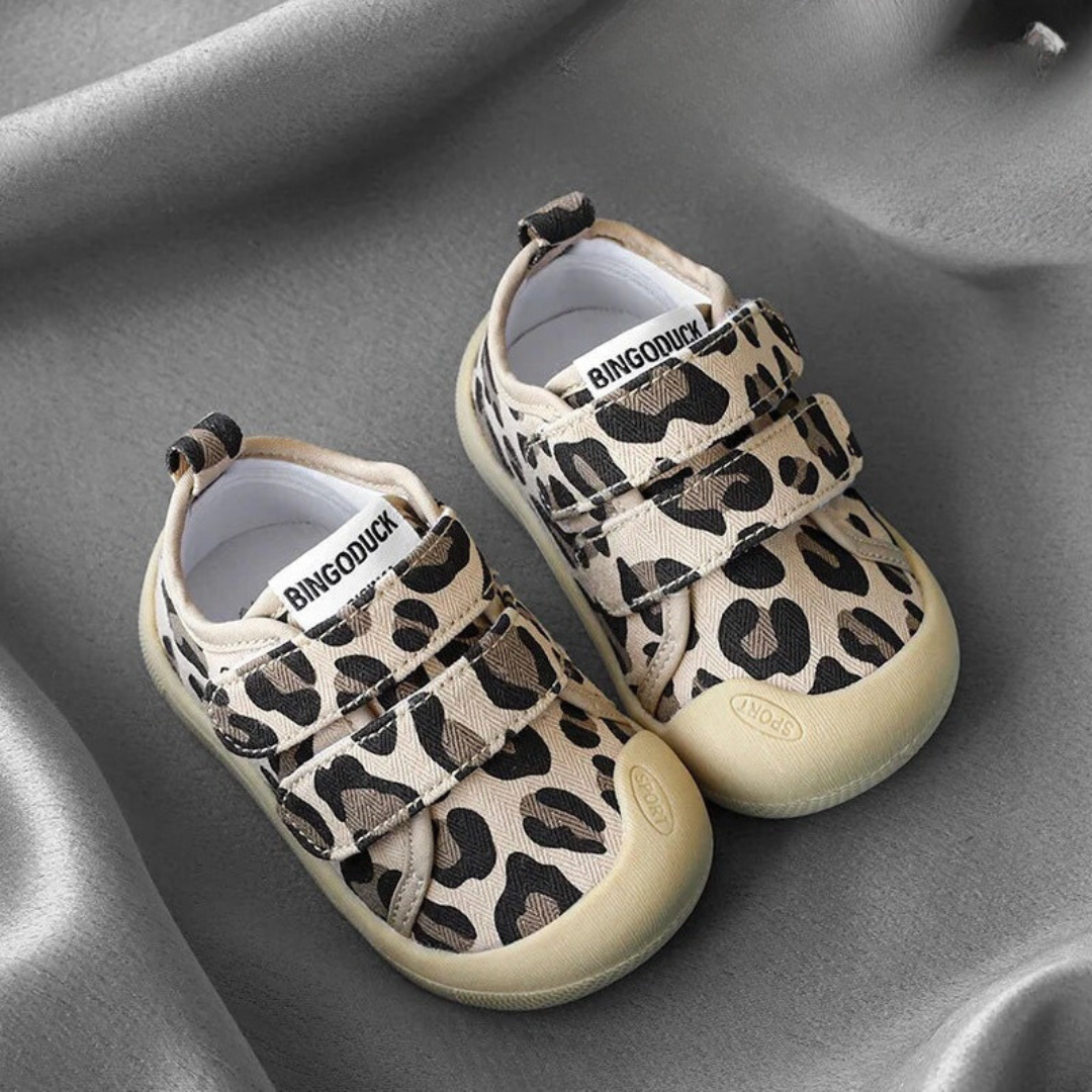 Mini Fashion - Pustende materiale - Sko med trykk