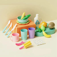 Thumbnail for Children Kitchen – Vannmoro og læring – 2-i-1 lekevask