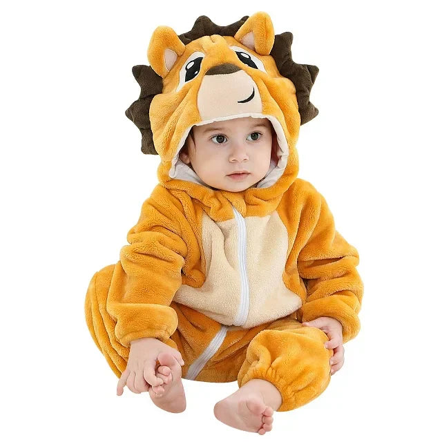 Mini Fashion - Bærekraftig og vaskbar – Dyre-romper-onesie (0–24 måneder)