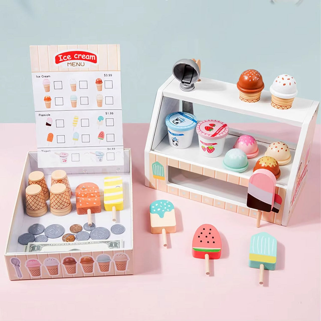 Ice Cream Playset - Kreativt og lærerikt - lekesett med iskrem