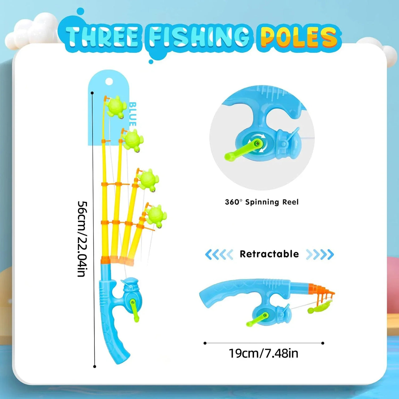 Fishing Game – Læring og oppdagelse – Magnetisk fiskespill