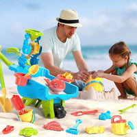 Thumbnail for BeachFun – Oppdagende og morsomt – Sand- og strandsett med trillebår