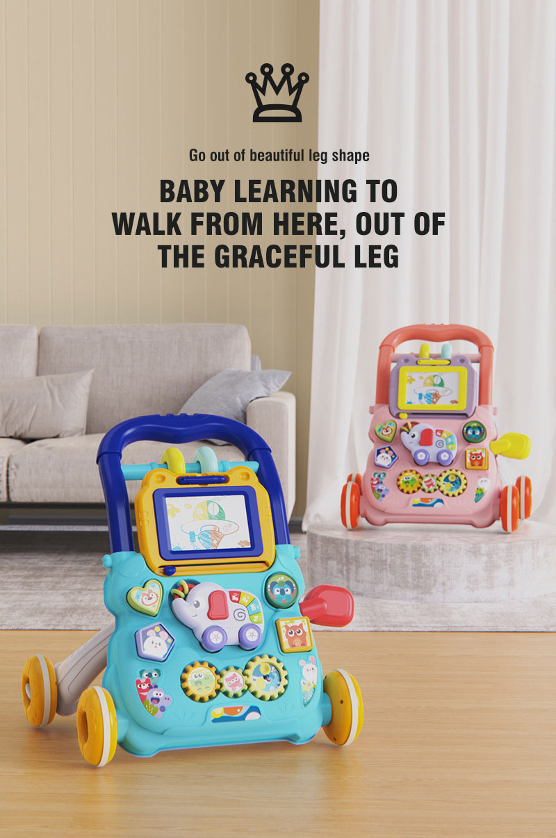 BabyWalker – Læring og lek – Løpevogn med aktivitetspanel