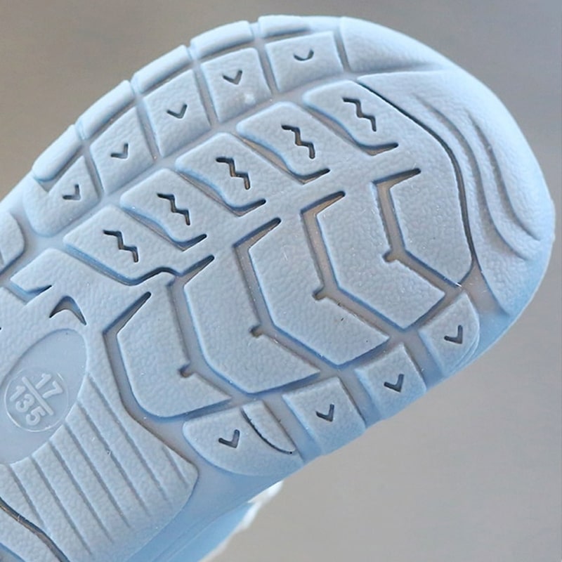 TinySteps Kids - Naturlig og sikker – Barefoot babysko blå