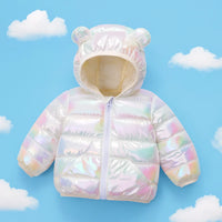 Thumbnail for CuddleCoat – Tykk vattert jakke med bjørnehette