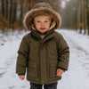 CozyTrend – Elegant og varm – Parka vinterjakke med pelskrage