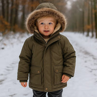 Thumbnail for CozyTrend – Elegant og varm – Parka vinterjakke med pelskrage