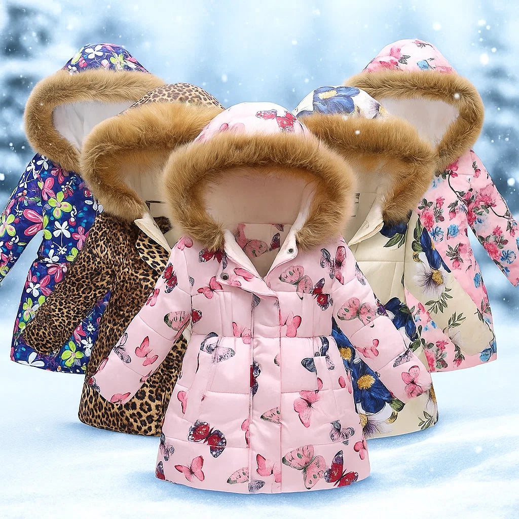 CozyTrend – Elegant og koselig – Vattert vinterjakke for jenter