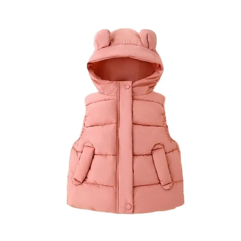 Mini Fashion - Varm og moteriktig - Boblevest med hette