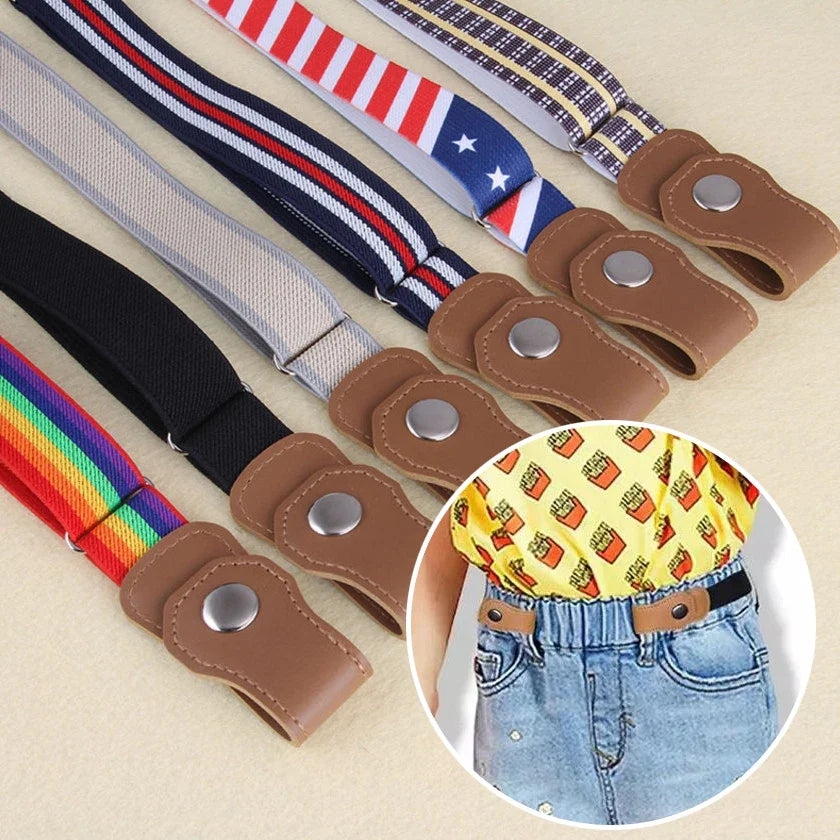 Mini Fashion - Elastisk belte for barn - unik løsning uten spenner