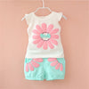 Mini Fashion - Sommersett i bomull - shorts og t-skjorte