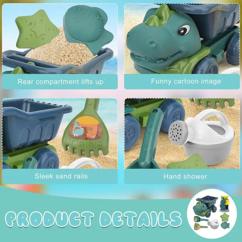 Beach Dino Set – Bygg slottet ditt - Dinotruck-stranden
