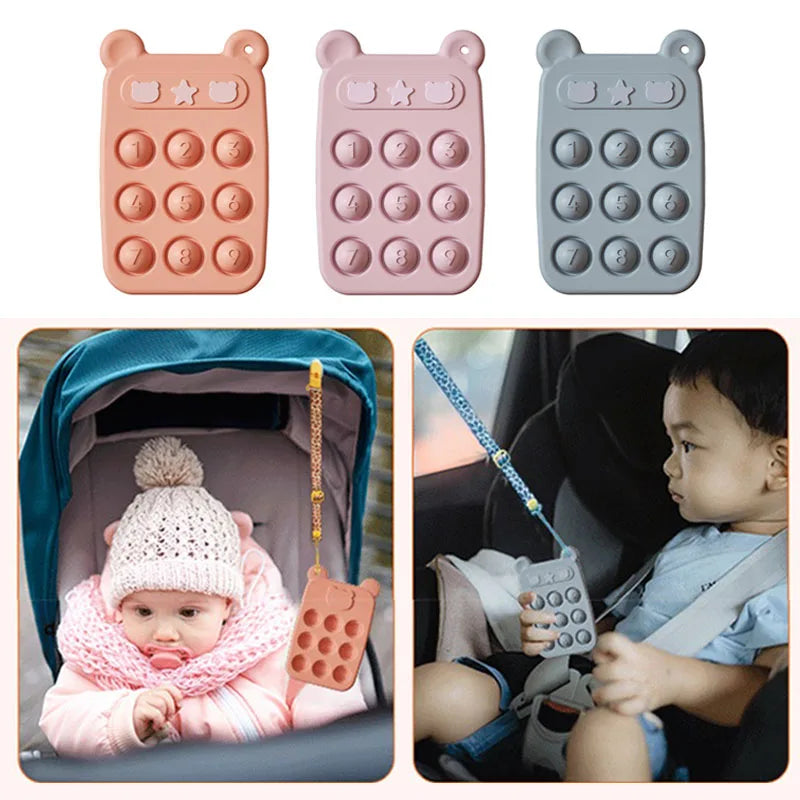 Fidget Toy - Bidering og leke i ett - Fidget-telefon i silikon