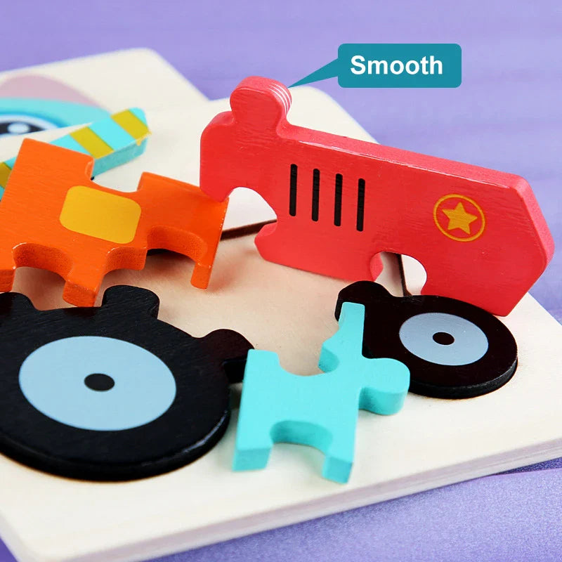 3D Wooden Puzzle - Puslespill - Fremmer utvikling