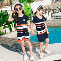 Thumbnail for Mini Fashion - Matchende familie - Stripete familiesett