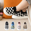 Mini Fashion - Blokkert mønster - Fleksibel slip-on-sko
