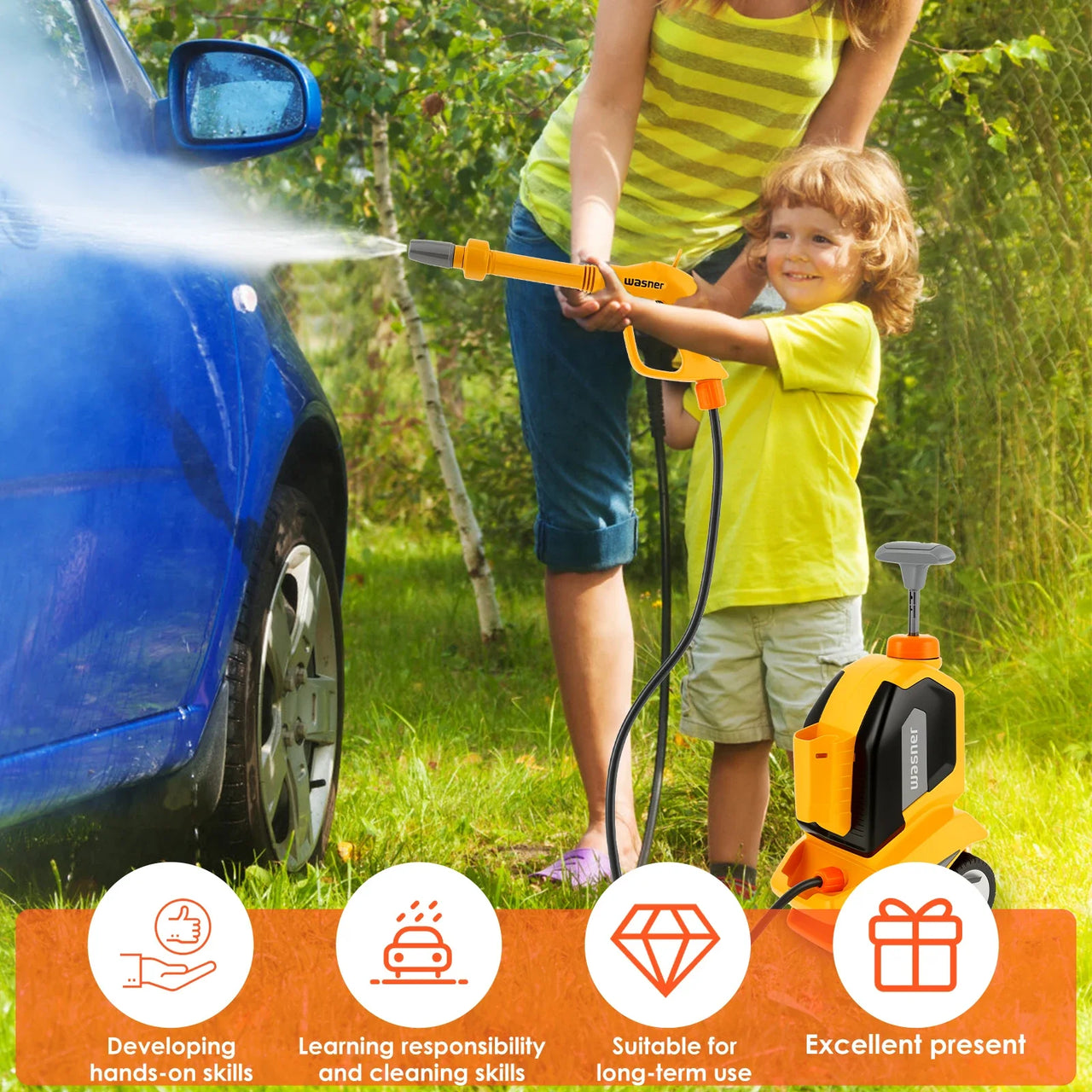 CarWash – Lekent og morsomt – Bilvaskesett for barn