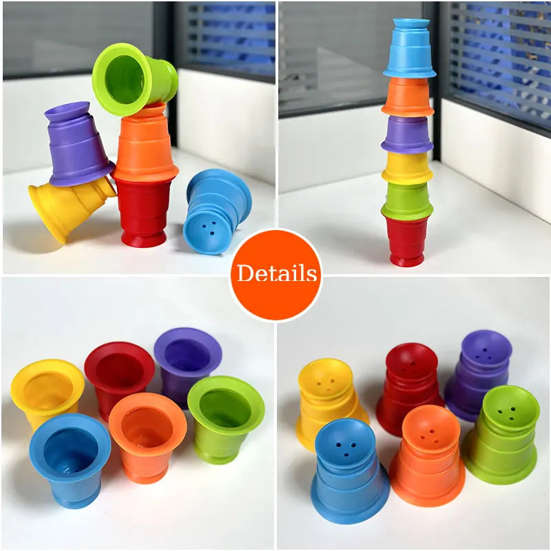 Rainbow Stacker Cups - Regnbuemoro - Stablegøy