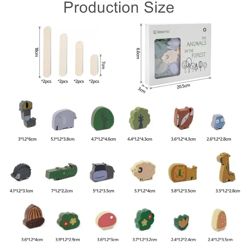 Animal Stackers™ - Smal stabling - Stable leker med dyr i tre