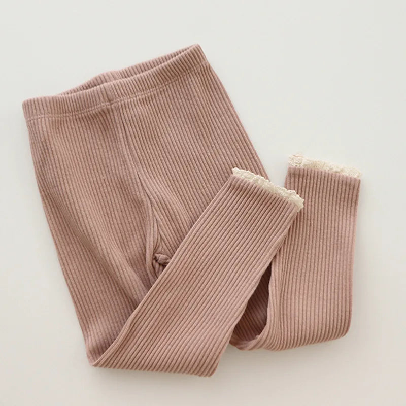 Mini Fashion - Myk og komfortabel - Leggings i ribbestrikk