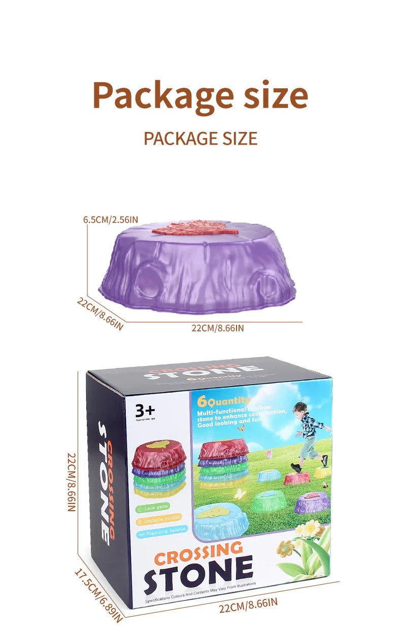 Crossing Stones - Bedrer motorikk og balanse - Lysende balansesteiner